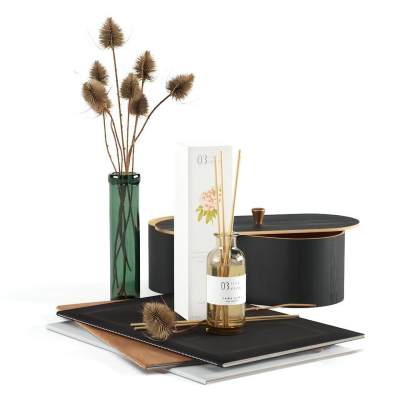 现代摆件组合 饰品摆件 书籍